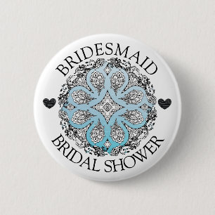 Knop Bridesmaid Vrijgezellenfeest Ronde Button 5,7 Cm