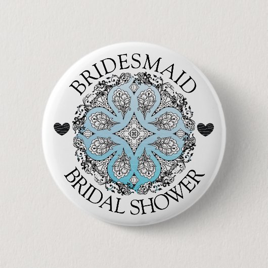 Knop Bridesmaid Vrijgezellenfeest Ronde Button 5,7 Cm (Voorkant)