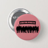 Knop "Brood en Rozen" Ronde Button 5,7 Cm (Voorkant /achterkant)