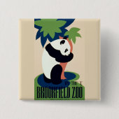 Knop "Brookfield Zoo" Vierkante Button 5,1 Cm (Voorkant)