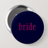 knop "bruid" ronde button 4,0 cm (Voorkant /achterkant)