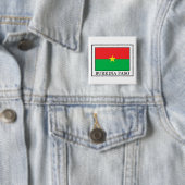 Knop Burkina Faso Vierkante Button 5,1 Cm (In situ)