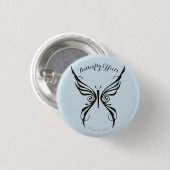 Knop Butterfly-effecten Ronde Button 3,2 Cm (Voorkant /achterkant)
