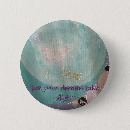 Knop Butterfly Ronde Button 5,7 Cm (Voorkant)