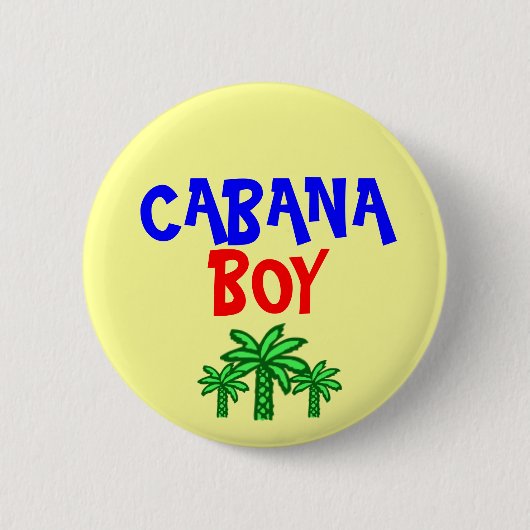 Knop Cabana Boy Ronde Button 5,7 Cm (Voorkant)