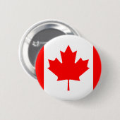 Knop Canadese vlag Ronde Button 5,7 Cm (Voorkant /achterkant)
