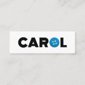 Knop Carol Mini Visitekaartje (Voorkant)