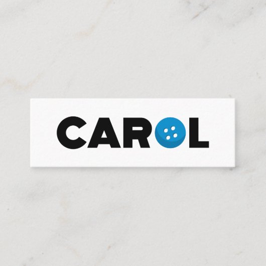 Knop Carol Mini Visitekaartje (Voorkant)