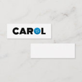 Knop Carol Mini Visitekaartje (Voorkant / Achterkant)