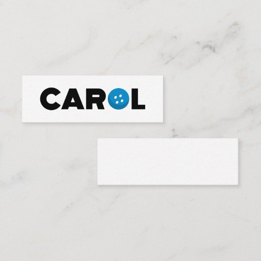 Knop Carol Mini Visitekaartje (Voorkant / Achterkant)