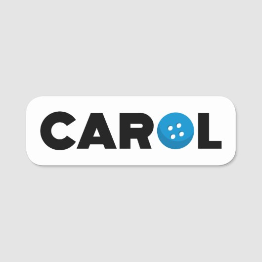 Knop Carol Naamplaatje (Voorkant)