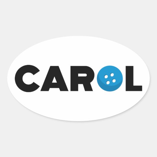 Knop Carol Ovale Sticker (Voorkant)