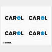 Knop Carol Ovale Sticker (Vel)