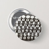 Knop cartoon Skulls Ronde Button 5,7 Cm (Voorkant /achterkant)
