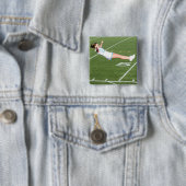 Knop Cheerleader Vierkante Button 5,1 Cm (In situ)