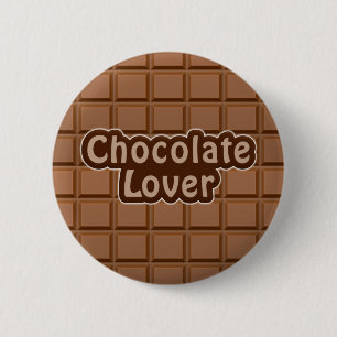 Knop Chocolade Lover Ronde Button 5,7 Cm