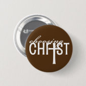 Knop Christus kiezen Ronde Button 5,7 Cm (Voorkant /achterkant)