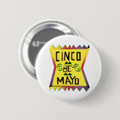 Knop Cinco de Mayo Ronde Button 5,7 Cm (Voorkant /achterkant)
