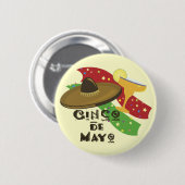 Knop Cinco de Mayo Ronde Button 5,7 Cm (Voorkant /achterkant)