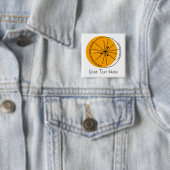 knop Citrus Oranje Vierkante Button 5,1 Cm (In situ)
