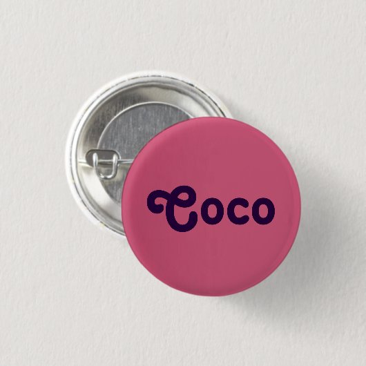 Knop Coco Ronde Button 3,2 Cm (Voorkant /achterkant)