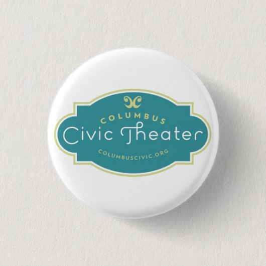Knop Columbus Civic Ronde Button 3,2 Cm (Voorkant)