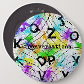 Knop [conversaties] ronde button 6,0 cm (Voorkant /achterkant)