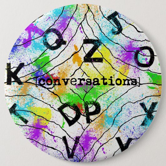 Knop [conversaties] ronde button 6,0 cm (Voorkant)