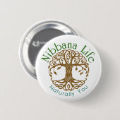 Knop Cool Nibbana Life Ronde Button 5,7 Cm (Voorkant /achterkant)