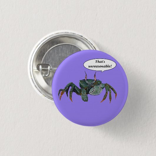Knop Crabby Ronde Button 3,2 Cm (Voorkant /achterkant)