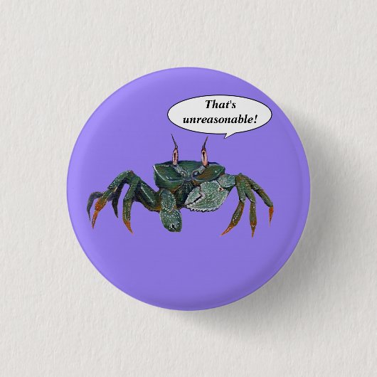Knop Crabby Ronde Button 3,2 Cm (Voorkant)