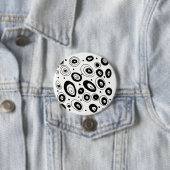 Knop Creative designers : zwart-wit Ronde Button 7,6 Cm (In situ)