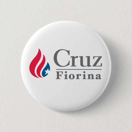 Knop Cruz/Fiorina 2016 Ronde Button 5,7 Cm (Voorkant)