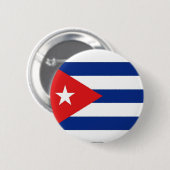 Knop Cubaanse vlag Ronde Button 5,7 Cm (Voorkant /achterkant)