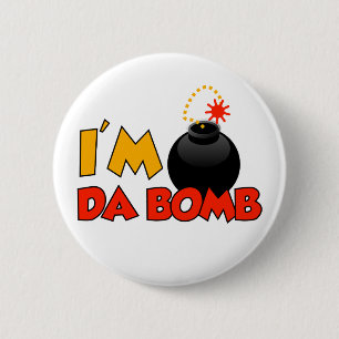 Knop Da Bomb Ronde Button 5,7 Cm