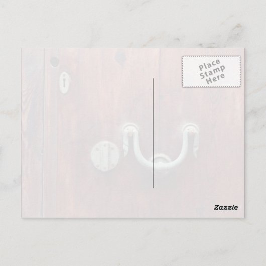 Knop de deur briefkaart (Achterkant)