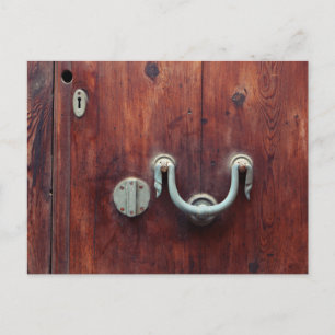 Knop de deur briefkaart