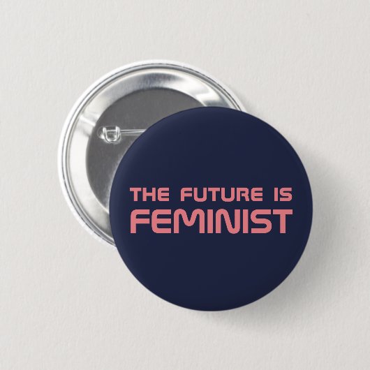 Knop "De toekomst is feministisch" Ronde Button 5,7 Cm (Voorkant /achterkant)