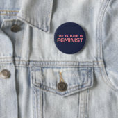 Knop "De toekomst is feministisch" Ronde Button 5,7 Cm (In situ)