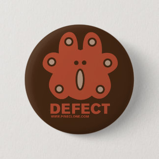 Knop DEFECT Red Ronde Button 5,7 Cm