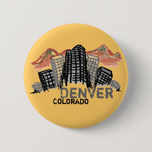 Knop Denver Colorado Ronde Button 5,7 Cm (Voorkant)