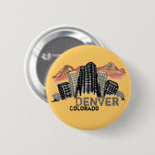 Knop Denver Colorado Ronde Button 5,7 Cm (Voorkant /achterkant)