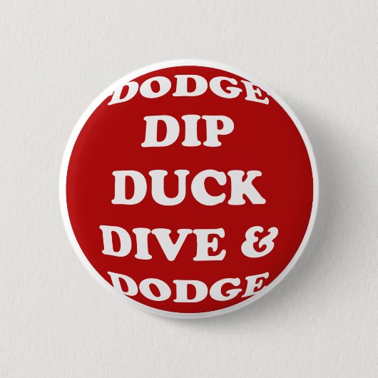 Knop Dodgeball Ronde Button 5,7 Cm (Voorkant)