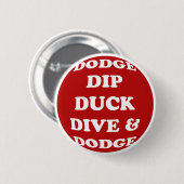 Knop Dodgeball Ronde Button 5,7 Cm (Voorkant /achterkant)