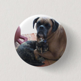 Knop Dog en Cat Love Ronde Button 3,2 Cm