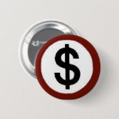 Knop Dollar Ronde Button 5,7 Cm (Voorkant /achterkant)
