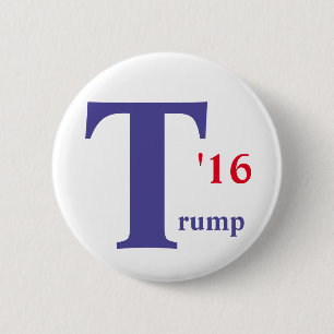 Knop Donald Trump 2016 Ronde Button 5,7 Cm