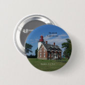 Knop Dunkirk Lighthouse Ronde Button 5,7 Cm (Voorkant /achterkant)