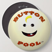 Knop dwaas kolossale ronde knop button 6,0 cm (Voorkant /achterkant)