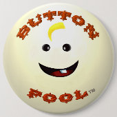 Knop dwaas kolossale ronde knop button 6,0 cm (Voorkant)